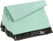 uxcell 12x10 Inch Poly Mailers, 100 Pcs Shipping Bags for Clothing with Self-Adhesive Seal Mailing Bags for Business Shipping Waterproof Envelopes Packing, Mint Green