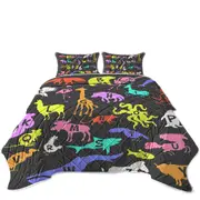 Children Alphabet Animal Names Coverlet