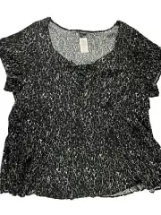 Torrid Leopard Tunic Top Plus Size 6X Womens Shirt New With Tags