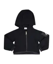 Moncler Enfant Logo Patch Cropped Jacket 8Y,10Y navy blue