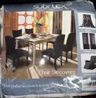 Subrtex Dining Room Slipcovers Stretchable Removable Washable, White Set of 4