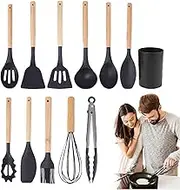 Cooking Set, 12-Piece Baking Accessory Set, Non-Stick with Storage Bucket, Multifunctional Cookware for Roasting, Baking, Grilling, Dishwasher Safe