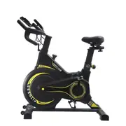 Kangaroo Fitness Magnetic Friction Spin Bike (Black/Yellow) – Heavy Duty 150kg Weight Capacity