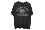 Peaky Blinders Unisex Adult Flat Cap T-Shirt (Black) - UTRO3062