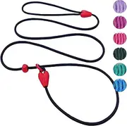 Slip Lead Dog Leash Slip Lead 6 FT Dog Training Leash 9 Colors Slip Leads for Dogs Dog Leashes for Medium Dogs No Pull Dog Leash Black