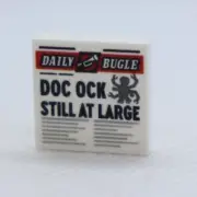 PRINTED - Doc Ock Still Large 76178 Daily Bugle Newspaper LEGO® Minifigure Part