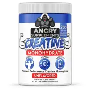 Creatine Monohydrate 200 Mesh Premium Performance Unflavored Powder - Pure Mu...