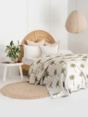Kantha Quilt Indian Quilt Block Print Quilt Bedspread Bohemian Boho Cotton Throw Quilt Handmade Blanket Doona King Size 007