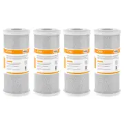 4 Pack 10" x 4.5" CTO Carbon Block Water Filter Replacement For Big Blue Housing