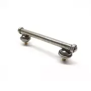 Anne at Home 1048–8 Solid Pewter Button Collection 3″ Ctc Cabinet Pull Bright