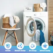 Dryer Sheet Holder with Lid Large Capacity Laundry Sheet Container xiJco