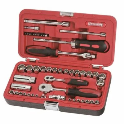 Sidchrome 1/4" & 3/8" Metric / AF Drive Socket Set - 57 Piece ** Special Order *