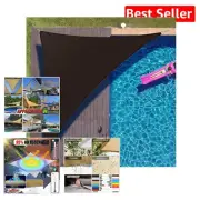 190 GSM Brown Right Triangle Sun Shade Sail - UV Resistant & Durable
