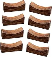 IMIKEYA 8Pcs Wooden Chopstick Rest Japanese Utensils Holder for Stable Placement Dishwasher Safe Design for Easy Cleaning for Home Restaurant Dining Table