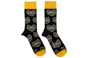 Wu-Tang Clan Ankle Socks Grey Logos new Official Mens Black (UK SIZE 7 - 11)