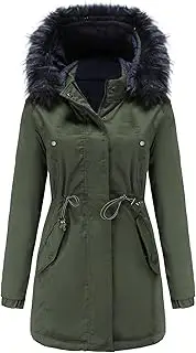 [JEShifangjiusu] Winter Clothing Women Warm Waterproof Thick, Same Hat, Green, XL
