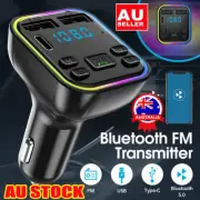 Bluetooth 5.0 Radio Car Kit Wireless FM TransmittVH Dual USB ChargNV MP3 PlayXD