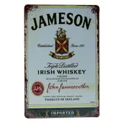 3xmetal Tin Sign Jameson Irish Whiskey 200x300mm Man Cave Bar Shed Sign