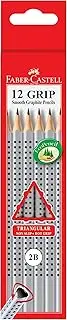 Faber-Castell Grip 2001 Graphite Pencil 2B, 12 Pack (11-317002)