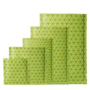 100/500 Green & Black Aluminum Mylar Foil Heat Sealable Packaging Open Fill Bags