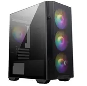 MSI MAG FORGE M100R Micro ATX Case, 1x USB 3.2, 2x USB 2.0, 1x Audio, 1x Mic, 4x PCI-E, 2x 2.5', 2x 3.5', Micro ATX / Mini ITX MAG FORGE M100R