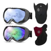 Retro Full Face Mask Shield Goggles Glasses For Winter Snow Sports Ski Snowboard