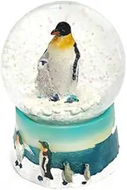 Penguin with Chick Snow Globe - Collectable Gift Idea
