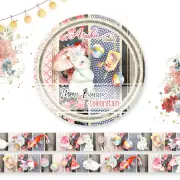Asuka Studio Washi Tape 15mmX5m Moon Bunny 1*