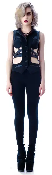 [Lip Service] Veggie Leather Harness Vest