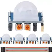 5PCS Human Infrared Sensor Module PIR Pyroelectricity IR Motion Detector Sensor
