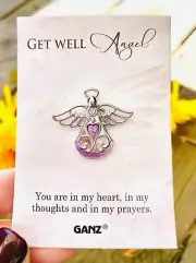 Ganz Get Well Angel Pin/Necklace Pendant