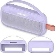 [JCHPINE] Silicone Cover Case for Bose SoundLink Flex Bluetooth Portable Speaker, Protective Skin Sleeve for Bose SoundLink Flex Speaker Accessories (Only Silicone Case) (Purple)
