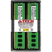 A-Tech 32GB 2x 16GB 2Rx8 PC4-21300R DDR4 2666MHz ECC REG RDIMM Server Memory RAM
