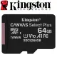 【Kingston 金士頓】64GB 100MB/s microSDXC UHS-I U1 A1 V10 記憶卡(SDCS2/64GB 平輸)
