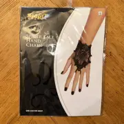 Spirit Halloween Black Spider Lace Hand Chain Web Eloquent