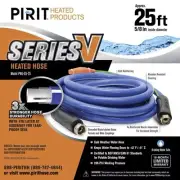 Pirit PWL-05-25 Series V 25' Foot Thermostat Controlled Food Grade Heated Hose