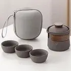 Travel Tea Set Lightweight Teapot Teacups Set for Office Outdoor Camping