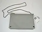 Street Level Juno Grey Vegan Leather Folded Clutch Crossbody Bag Purse - NEW!