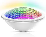 LyLmLe LED Pool Lighting PAR56 20 W Pool Headlight RGB Colour Changing External Synchronisation Control, IP68 Waterproof LED Underwater Spotlight, 12 V AC (Control Unit Not Included)