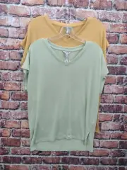 ORVIS Women's V-neck Tunic Top Bundle (2) Small