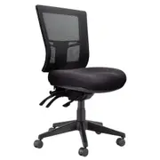 Buro Metro II Ergonomic Office Chair with Nylon Base, Mesh Back & Seat Slide (Black)