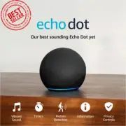 Echo Dot (Newest Gen) – Smart Speaker with Alexa, Charcoal