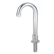 BK Resources Deck Mount Faucet Base w/ 8" Gooseneck Swing-swivel Spout