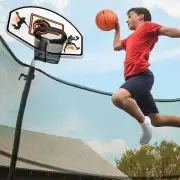 Trampoline Basketball Hoop with Mini Basketball Easy to Install Basketball Ho...