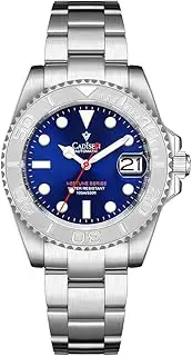 [CADISEN] Men's Automatic Watch with Power Reserve, Sapphire Glass, Waterproof Watch