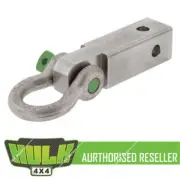 HULK 4x4 Hitch Receiver & Bow Shackle for Winch & Snatch Strap Recovery 4WD