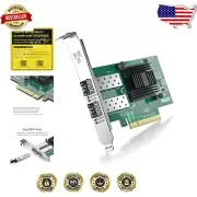 Stable 10Gb PCIe Network Card with Dual SFP+ Ports - I/O Virtualization Included