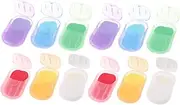 12 Pack Travel Wash Paper Soap Sheets Portable Camping Hand Soap for Men Outdoor Camping Travel Soap Paper Sheets