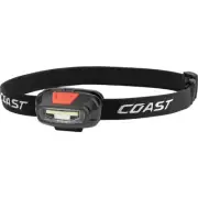 Coast FL13 Headlamp Quick-Cycle Switch Strobe Resists Water/Impact Batteries