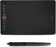 Digital Graphics Drawing Tablet 9.45x6.1 inch Working Area 8192 Levels 330PPS with Battery-Free Stylus Support PC/Mobile Phone Laptop Connection Compatible with Windows Android for